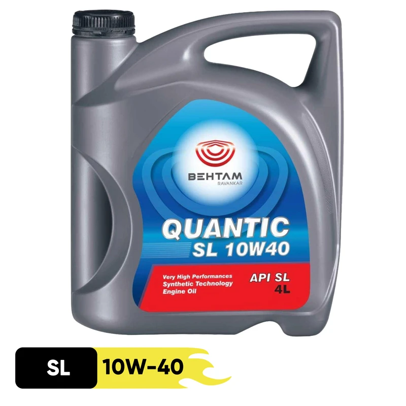 روغن موتور بهتام مدل 10W40 Quantic حجم 4 لیتر (SL)