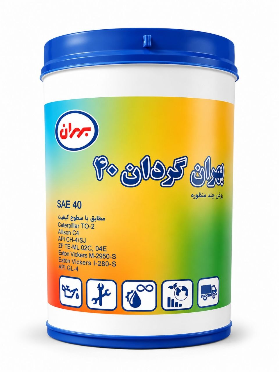 روغن موتور بهران گردان، SAE 40 حجم 20 لیتر (SJ)
